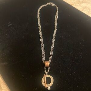Silpada Rare Sterling Silver & Copper 10th Year Anniversary Necklace